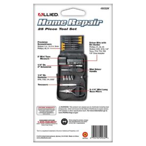 Allied "Home Repair" Mini SAE Tool Set with Zipper Pouch (25 Piece) - Image 5