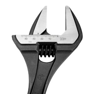 Bahco 10" Wide Jaw Adjustable Wrench with Valve-Persuader Hook - Image 3