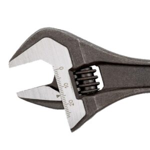 Bahco 10″ Slim Head Adjustable Wrench with Black Phosphate Finish - Image 3