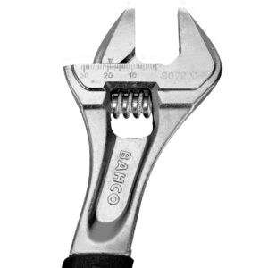 Bahco 12" ERGO™ Rubber Handle Central Nut Adjustable Wrench with Chrome Finish - Image 4
