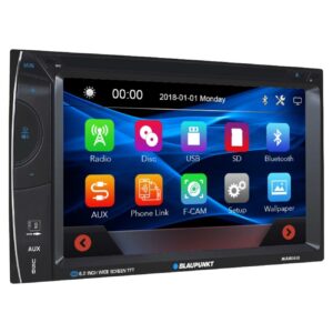 Blaupunkt 6.2” Double DIN Fixed Face Touchscreen DVD Receiver with Bluetooth USB/SD Inputs & Remote - Image 3