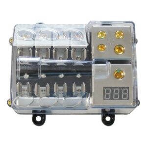 Audiopipe Distribution Block 2 In/4 Out with LED Volt Meter - Image 3